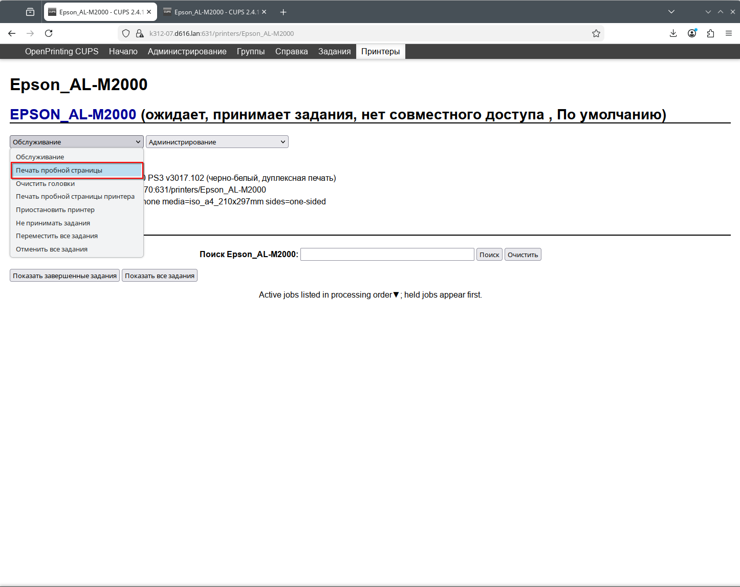 Cups Epson AL-M2000 011