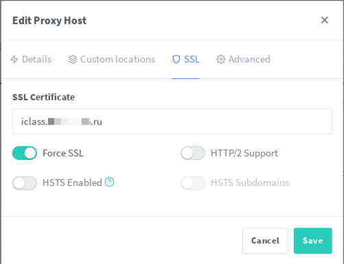Настройка Nginx Proxy Server для Moodle (продолжение)