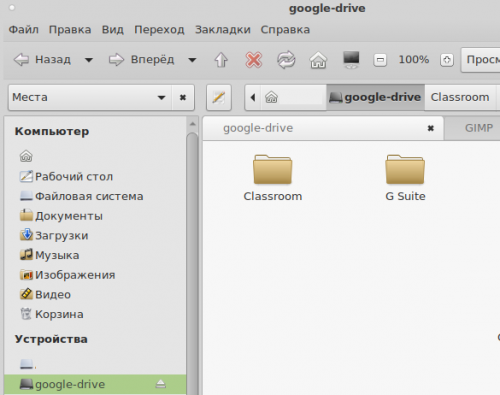 Монтирование Google Drive через google-drive-ocamlfuse